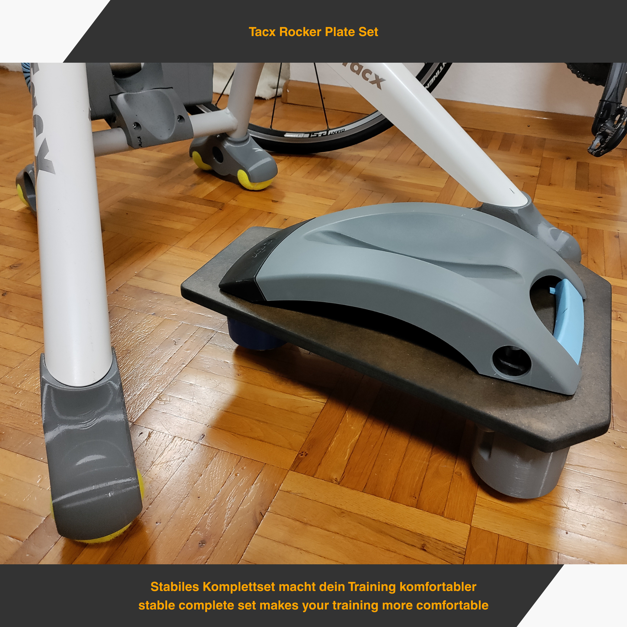 Tacx Rocker Plate Set – Trainer Feet for More Flexibility & Comfort