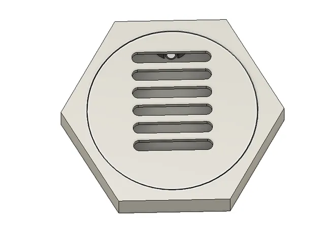 Parametric hexagonal medal holder (Fusion360)