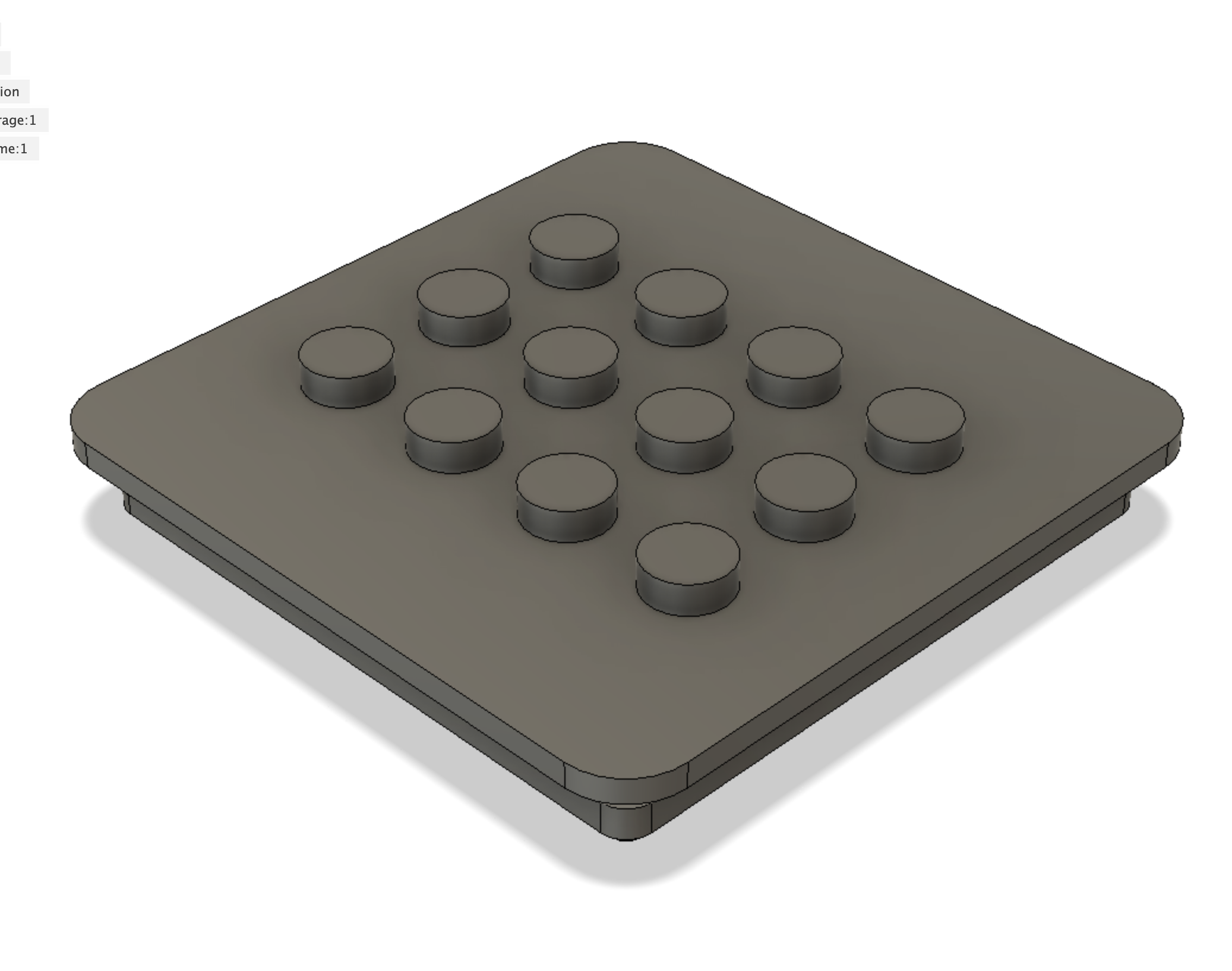 Miniatura 2 do modelo 3D Gridfinity Minifig Display base
