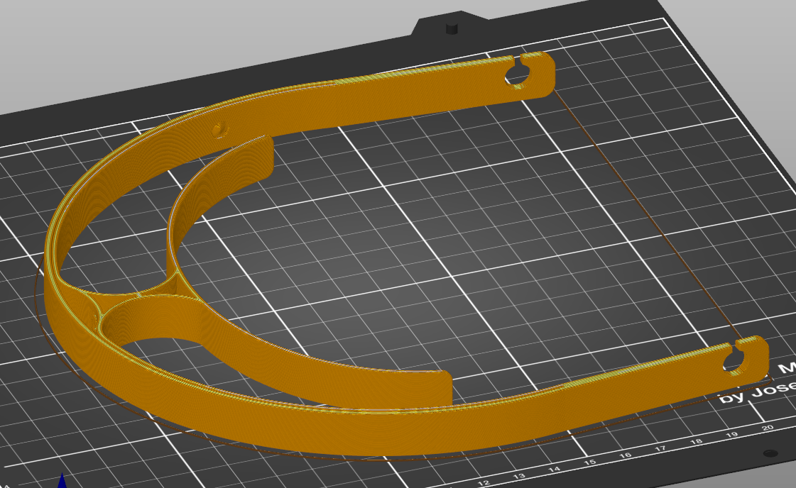 Miniatura 2 do modelo 3D Simple faceshield with A4 foil