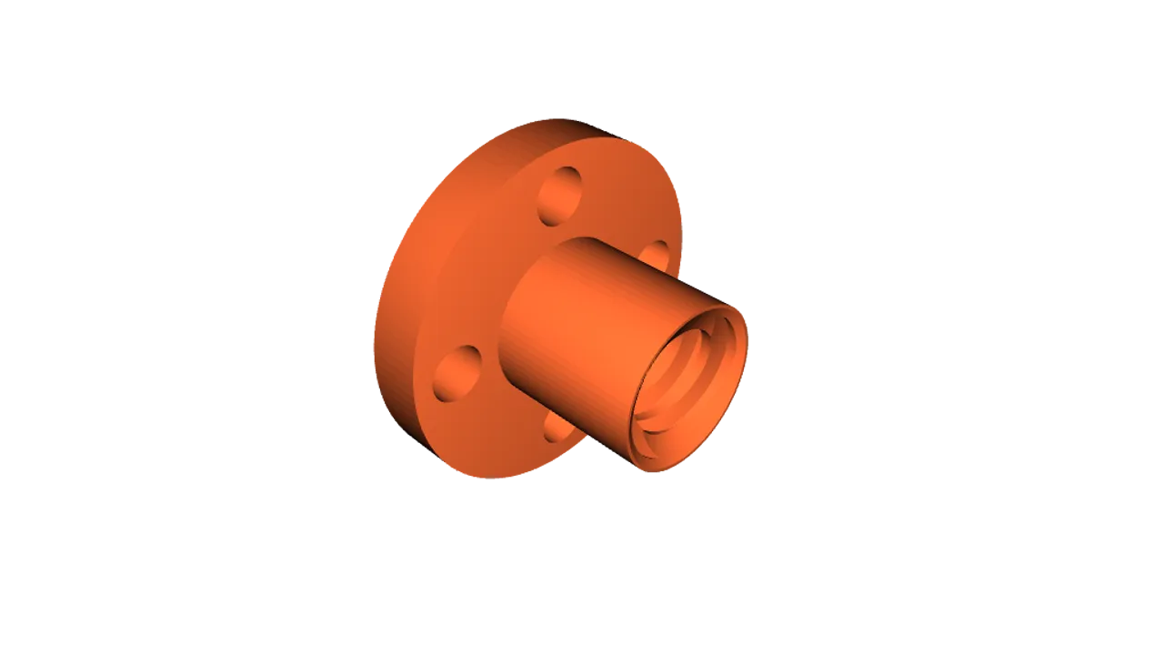 T8 Trapezoidal Nut by RoLL | Download free STL model | Printables.com