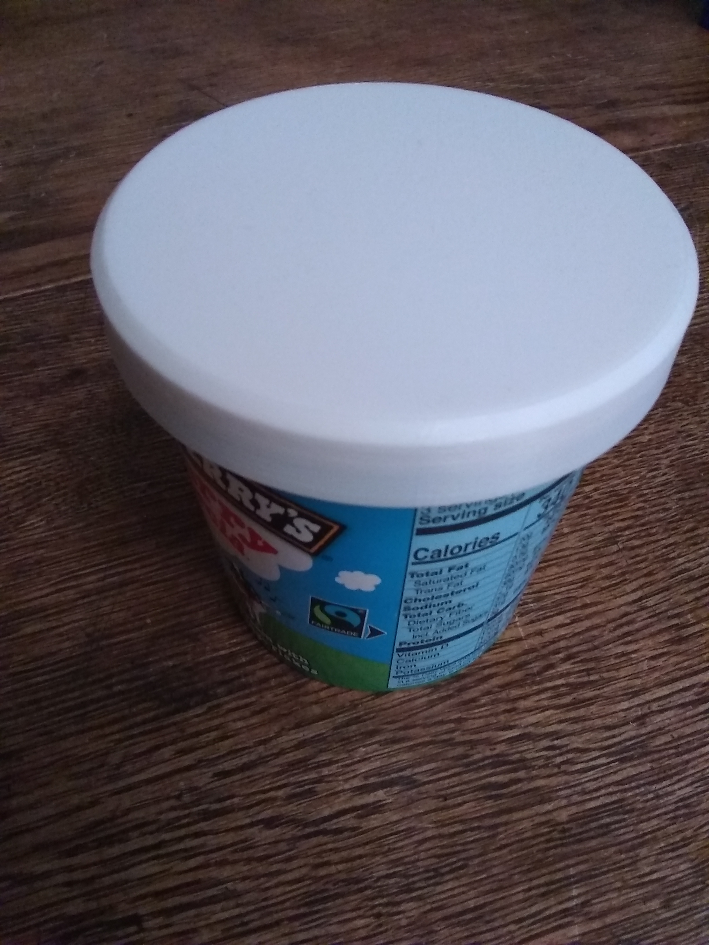 Ben and Jerry's Ice Cream Pint & Lid