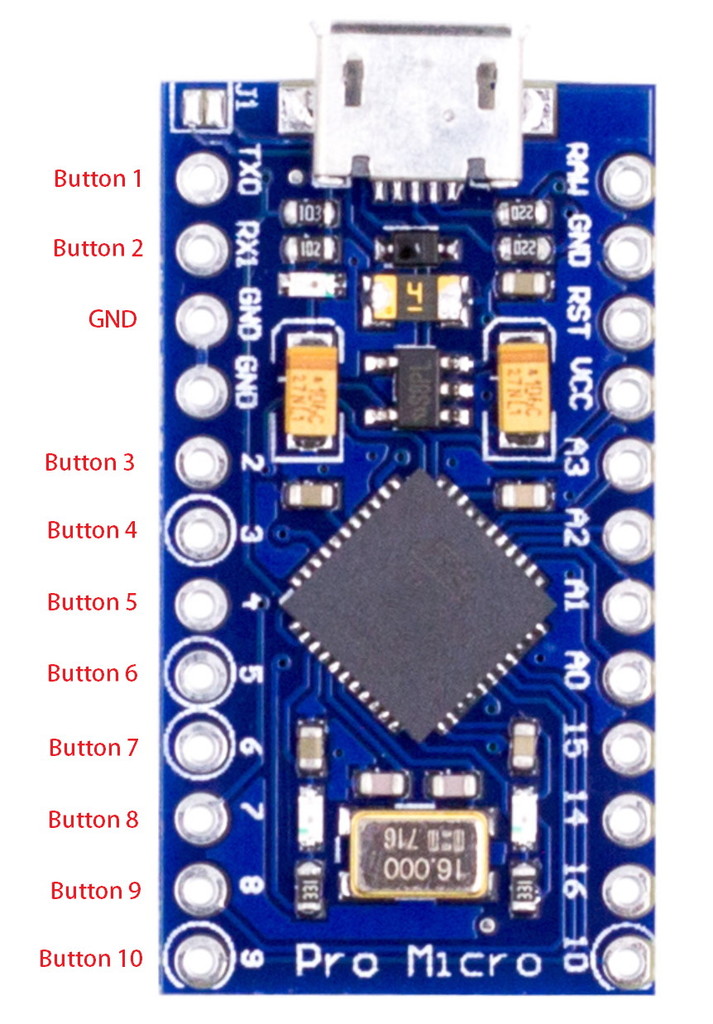 Sim Racing Wheel Button Box with Magnetic Paddle Shifters by dan188 ...