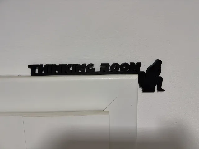 Toilet sign - Thinking room Darth Vader
