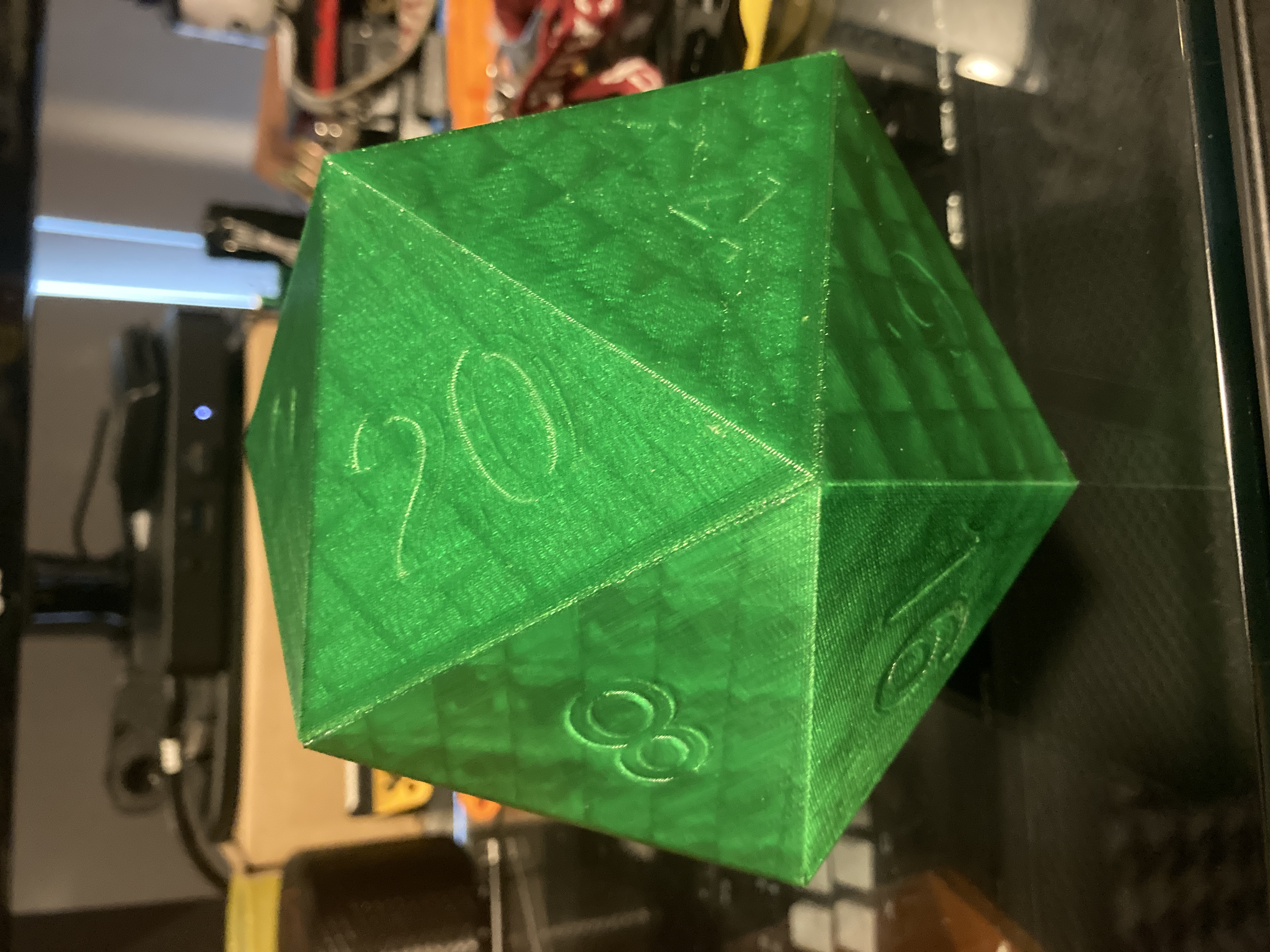 Miniatura 3 do modelo 3D D20 Dice Box