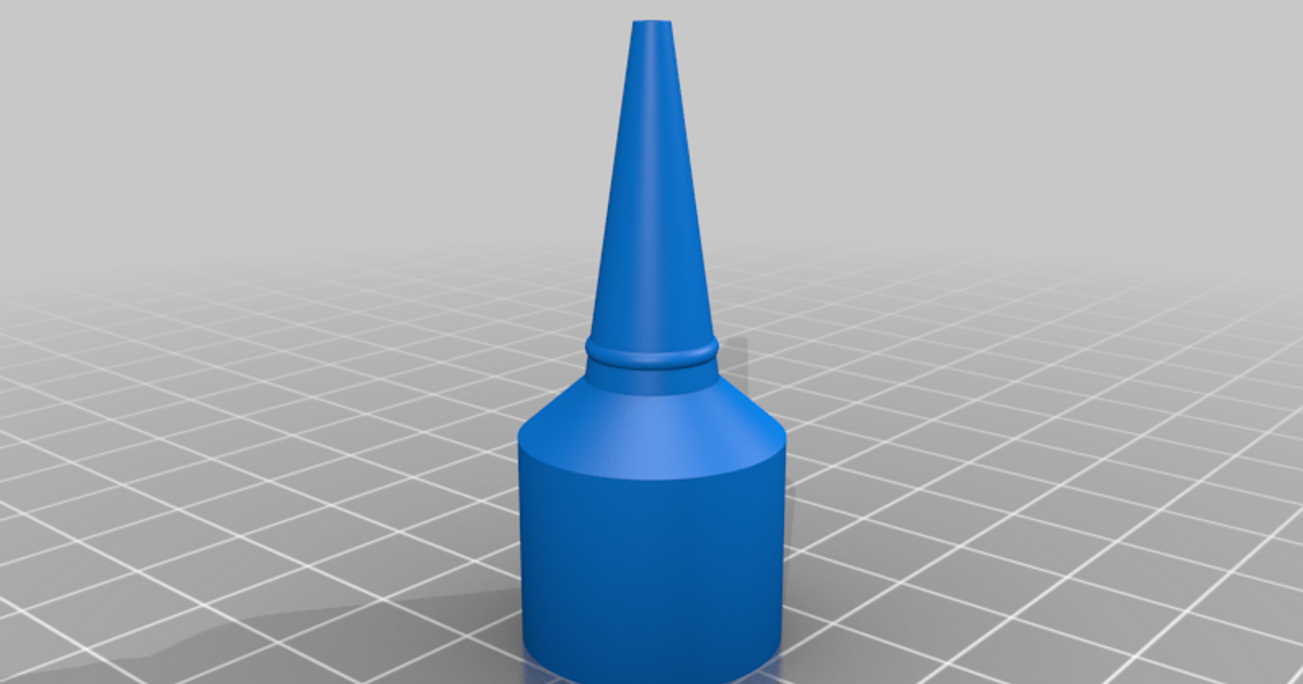Super glue replacement tip with cap by Ben Crawford Download free STL