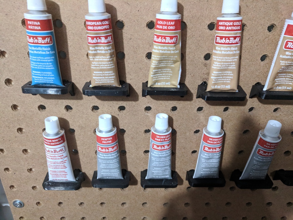 Pegboard Rub n Buff holder by Ben Crawford | Download free STL model ...