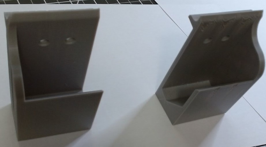 Laptop vertical desk edge mounted holder