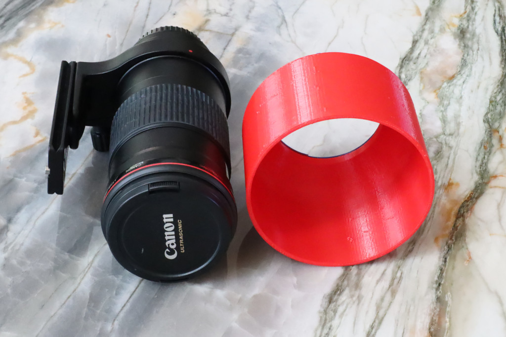 Replacement lens hood for canon 180mm macro lens by