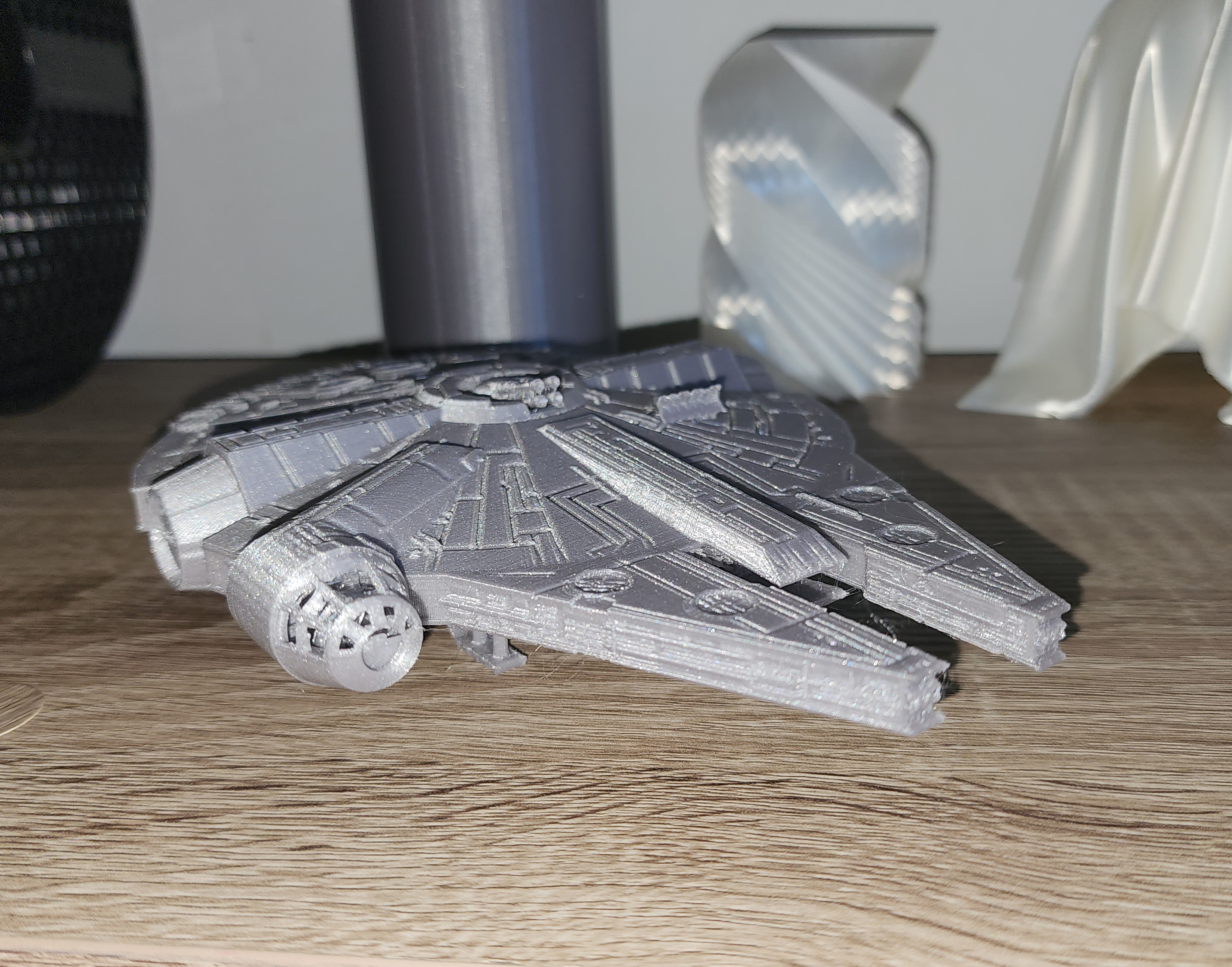 Millennium Falcon with landing gear deployed - standing print