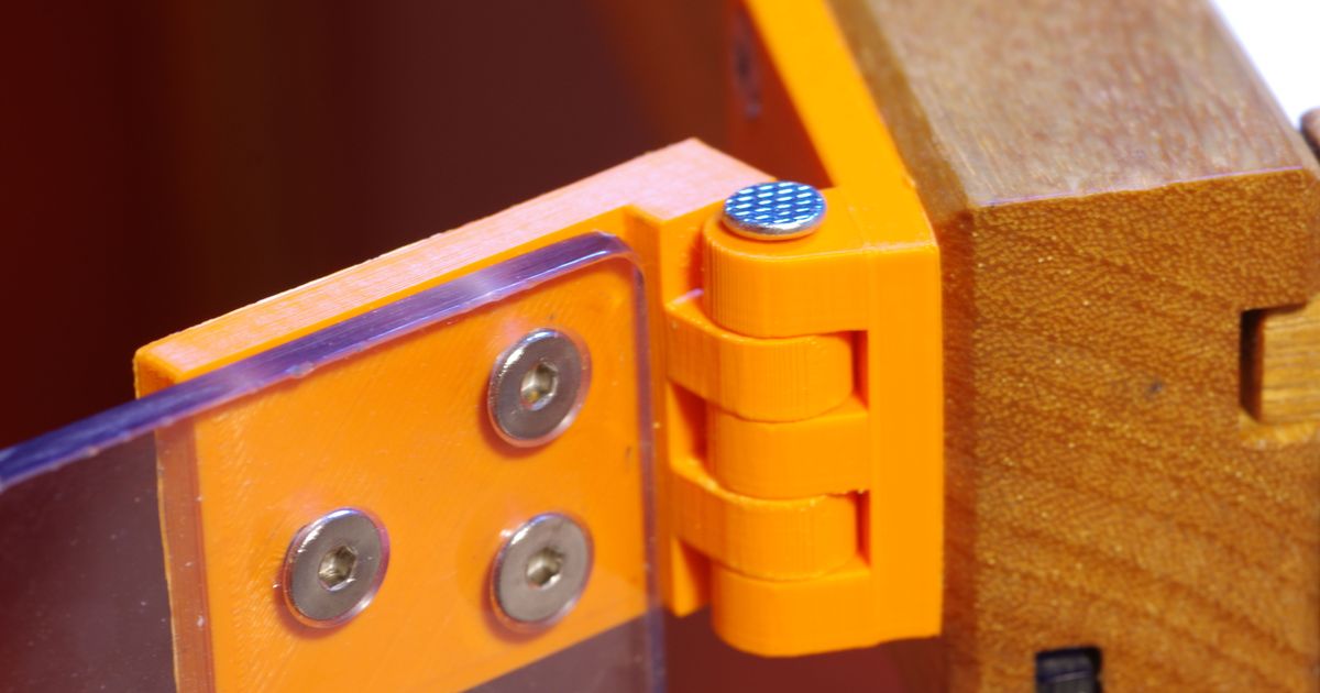 180° hinge for 4mm plexiglass, easy separation by MK Download free