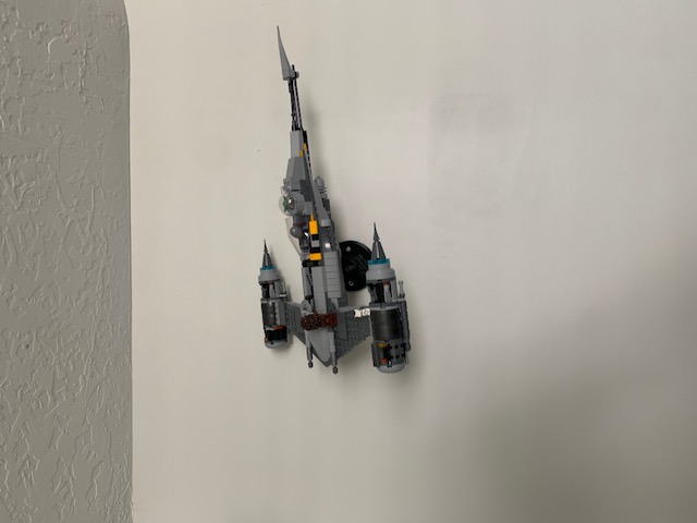 mandalorian lego N1 starfighter wall mount