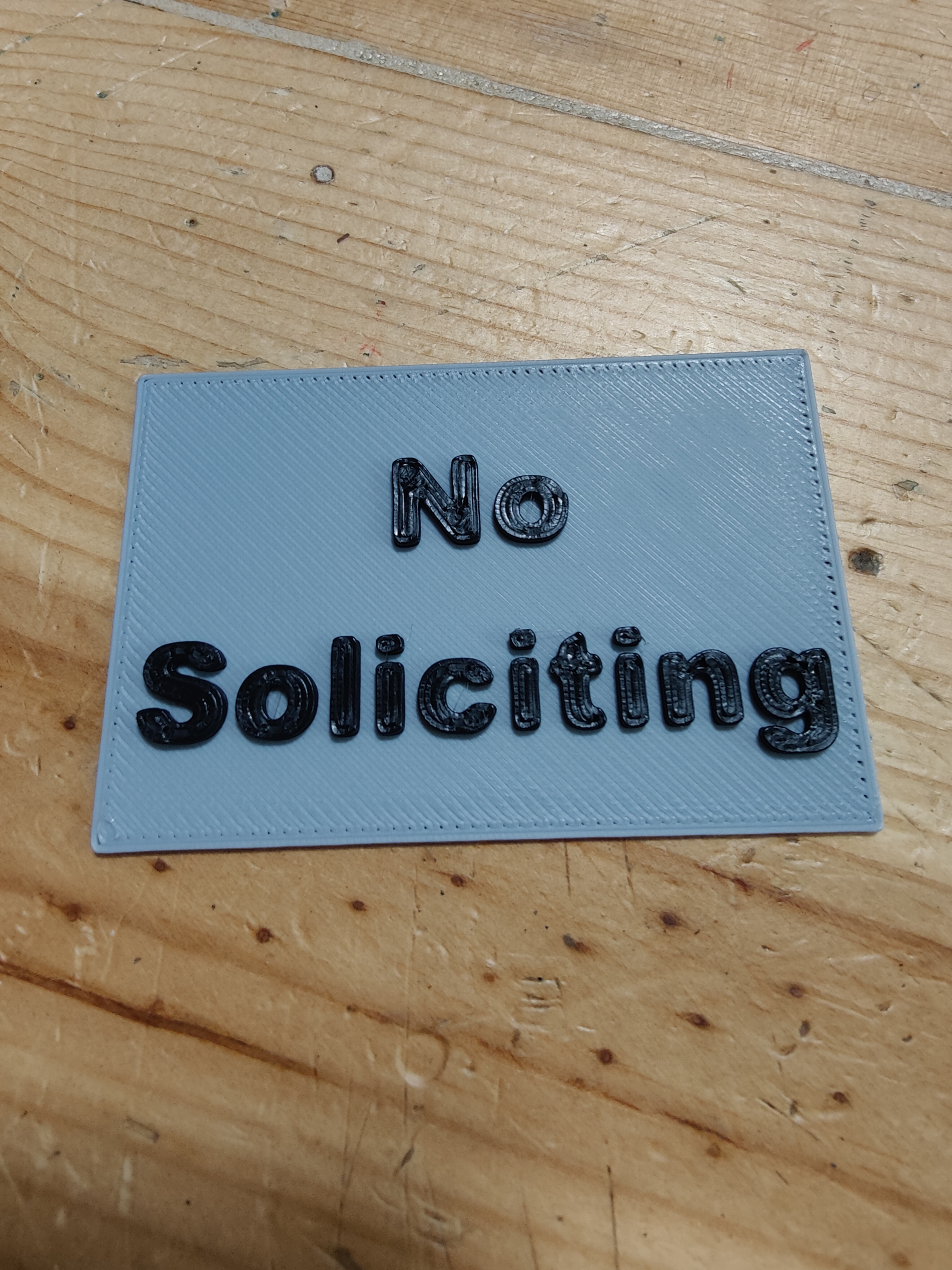 Small No Soliciting Sign