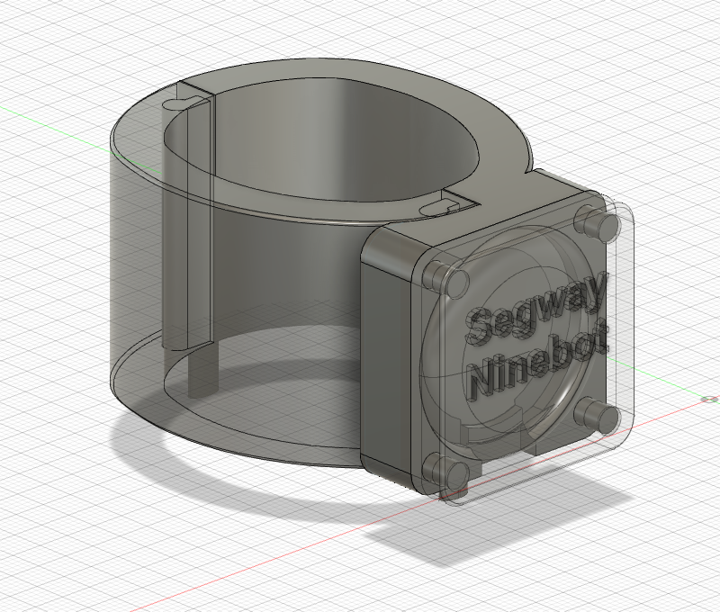 Bracket for hidden Apple Airtag on Segway Ninebot Kickscooter MAX G30D II