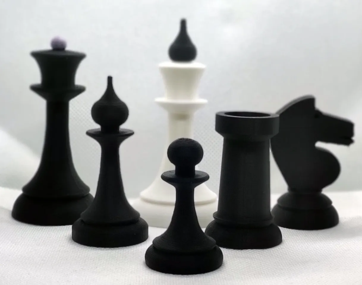 Game Of Chess Queens Gambit Opening Stock Photo - Download Image