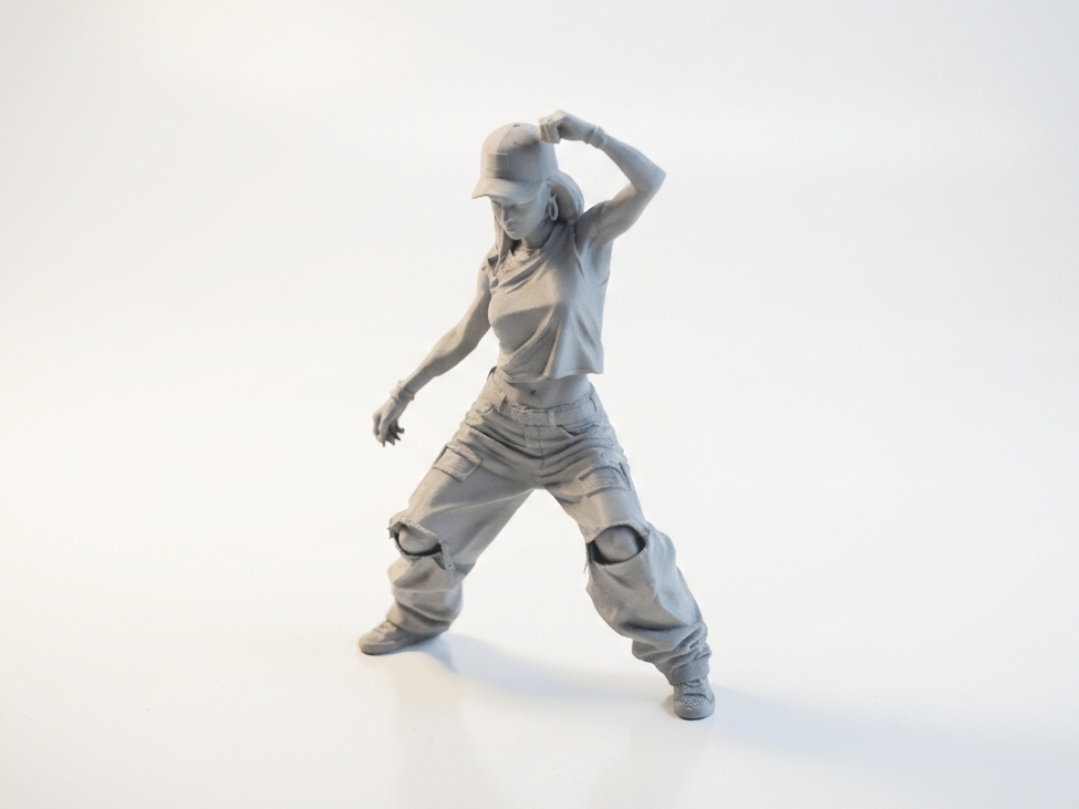 Dancer Babe Hip Hop Figure Female 3D Printable