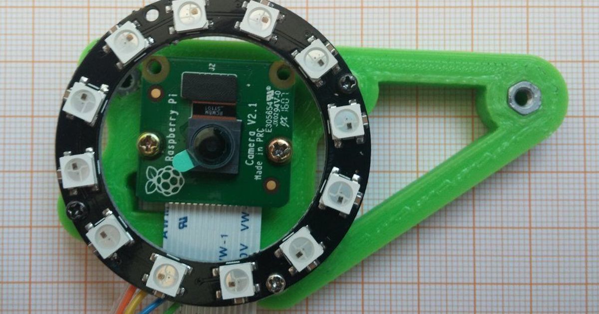 Fabscan camera holder with light for Pi-Cam V2 by db3jhf | Download ...