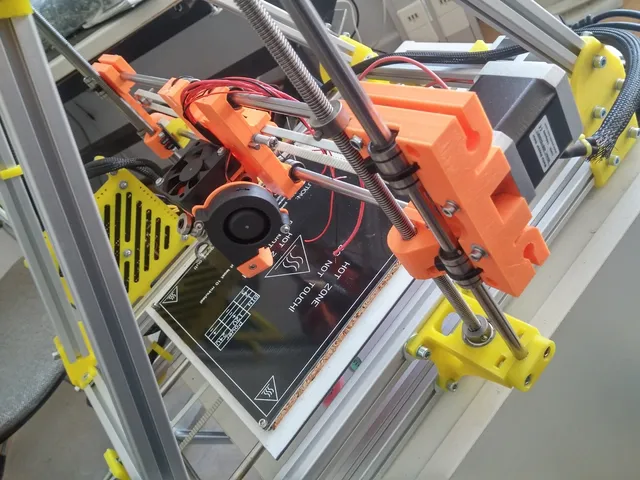 Vertical x-axis for MendelMax with Diamond Hotend