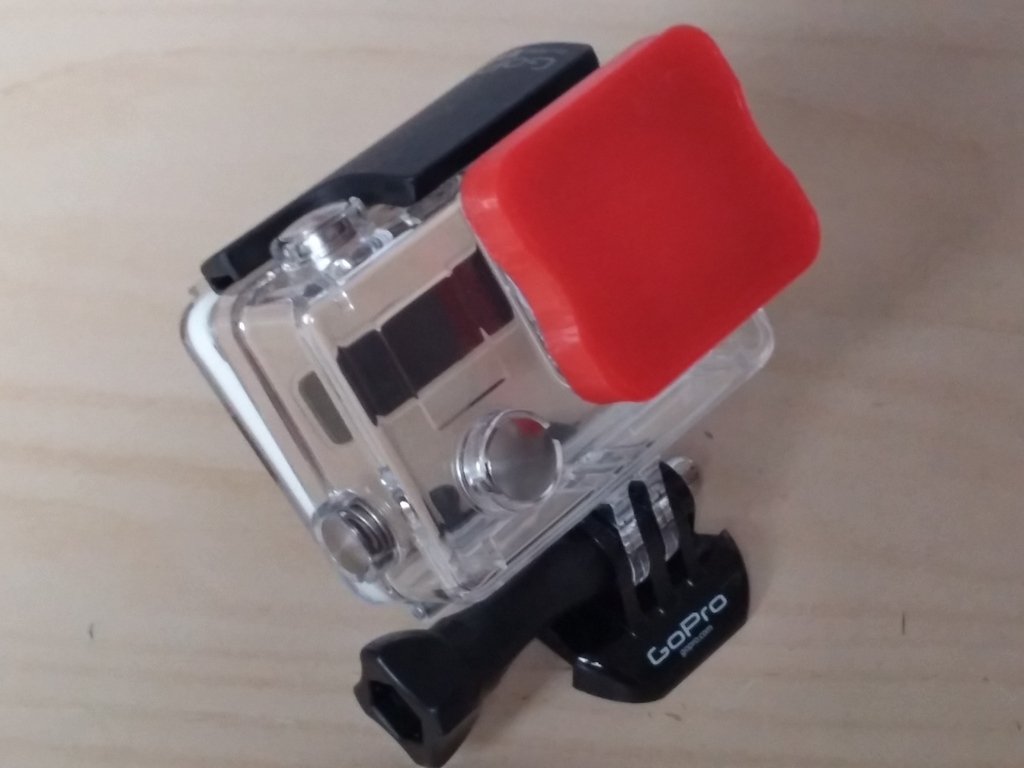 Lens Cover for GoPro 3+ housing by db3jhf Download free STL model