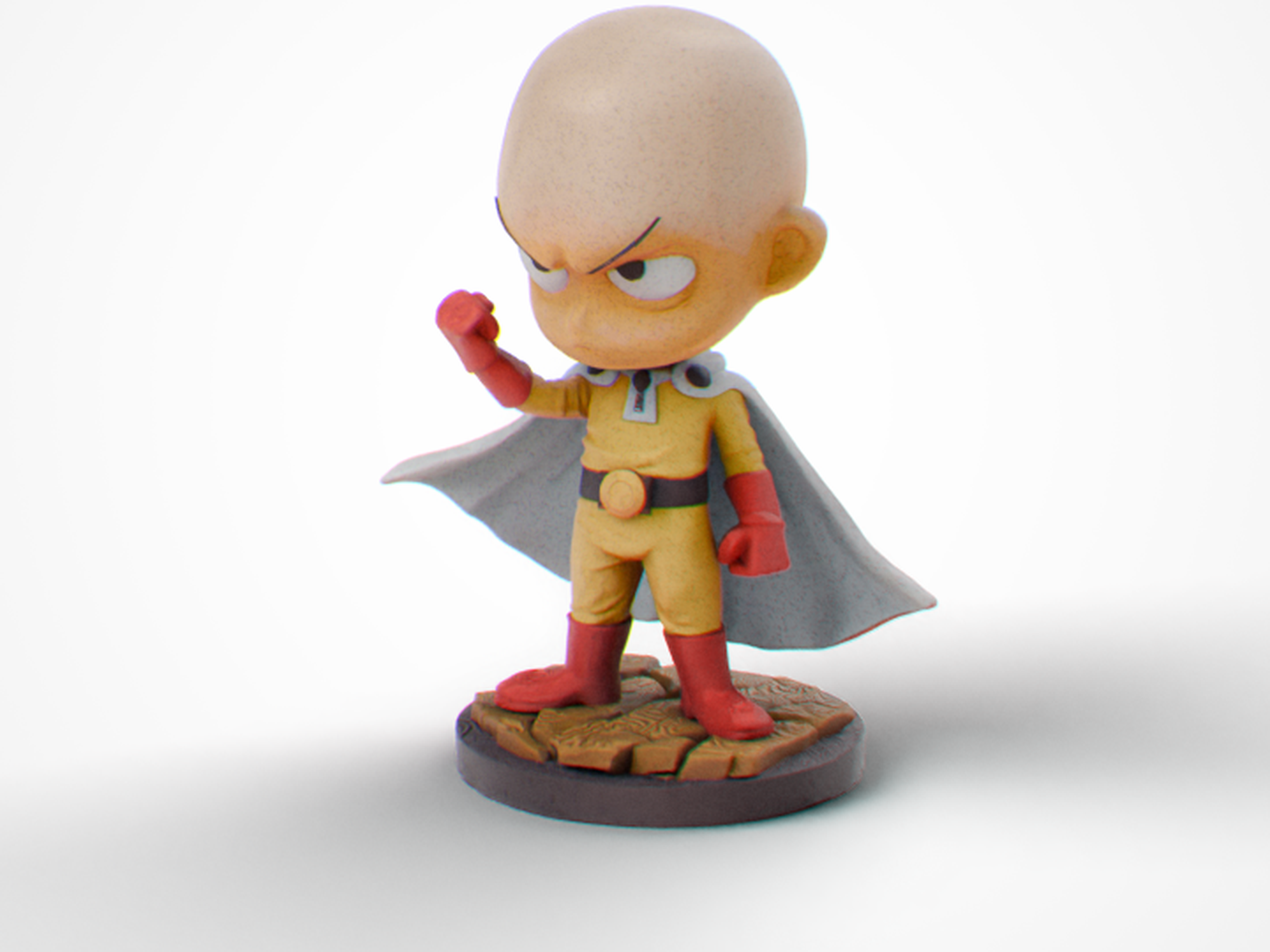 Chibi Saitama One Punch Man Bored