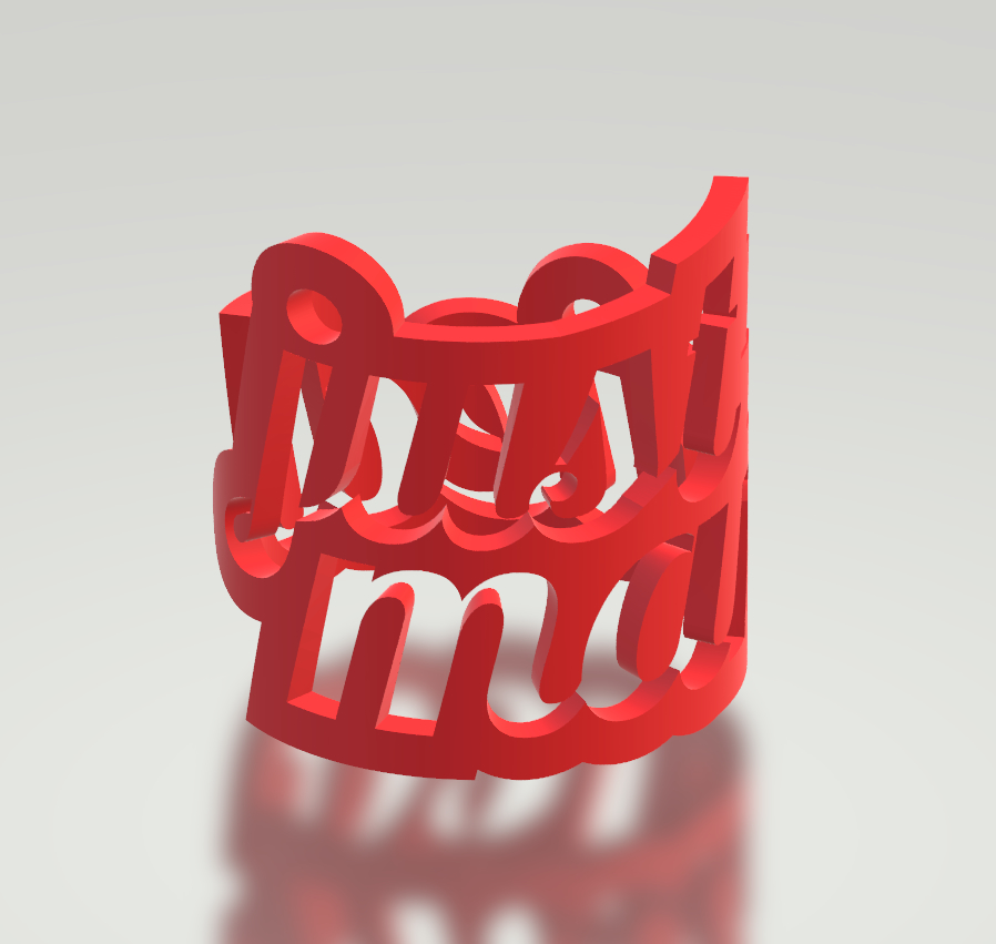 A just married ring for a napkin / serviette