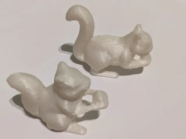 Low poly squirrel figurines