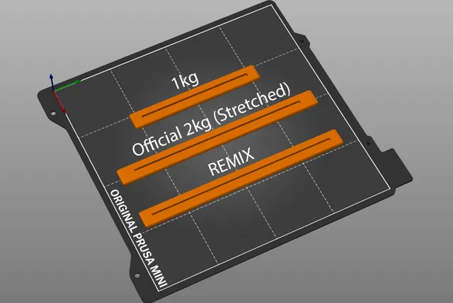 Original Prusa MINI+ Prusament 2 kg spool holder rail REMIX