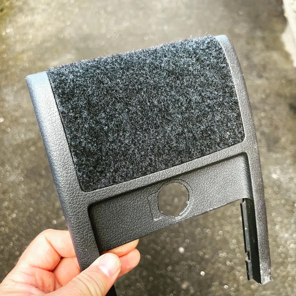VW Touran centre console rear vent blanking plate by Phil Barker