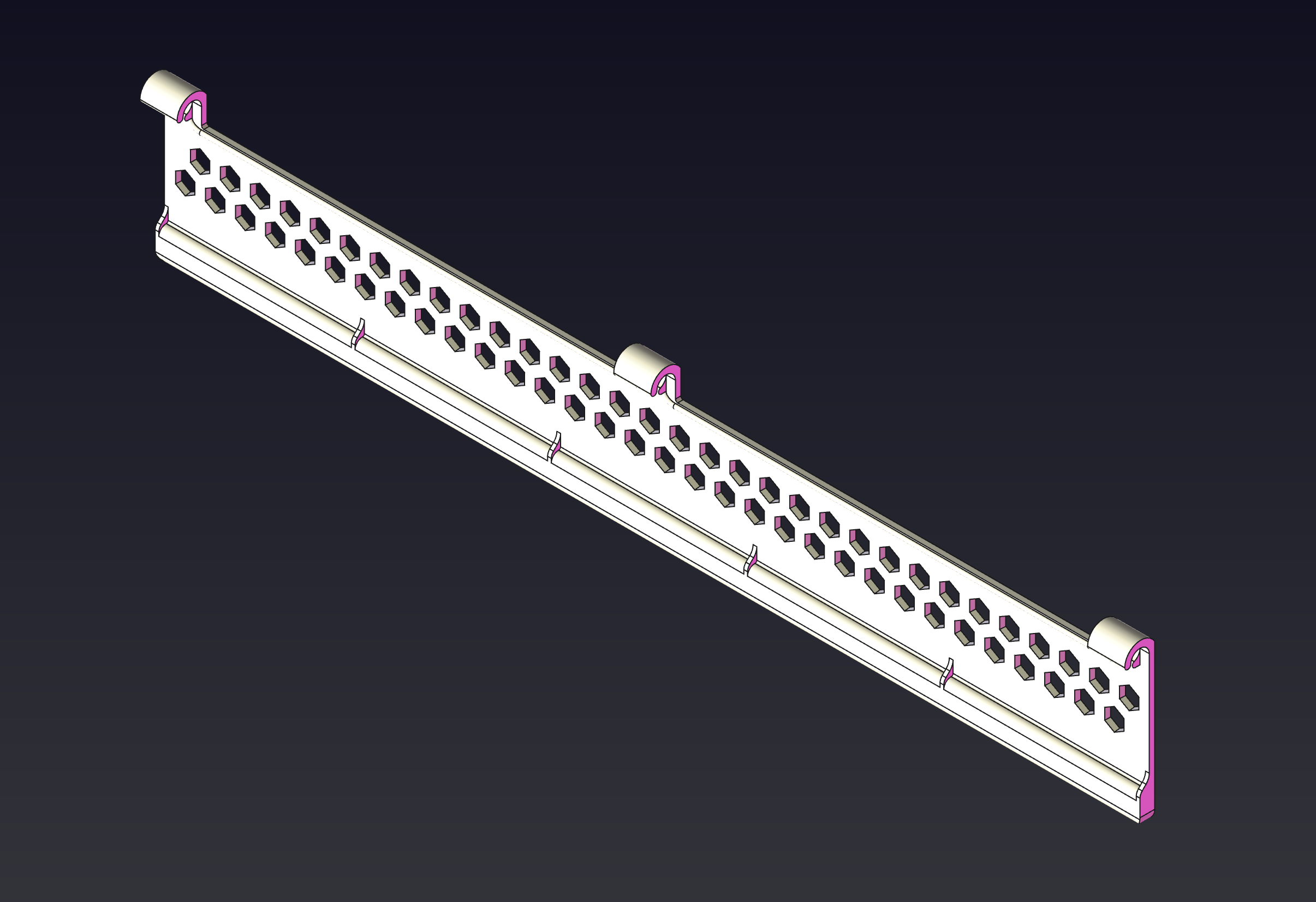 rail for clothespins