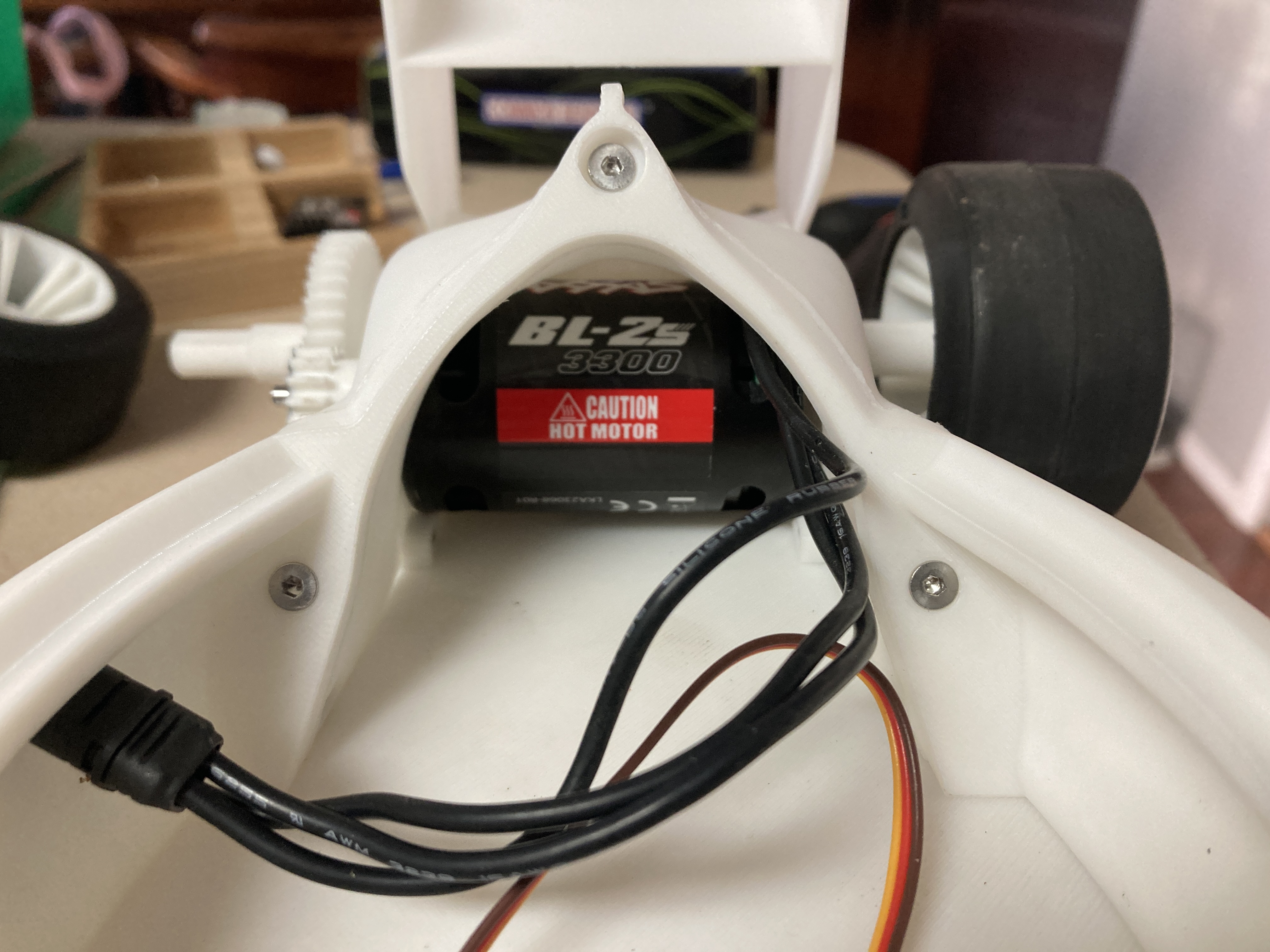 Traxxas BL-2S Motor Mounts and Rear Bodywork for OpenRC F1