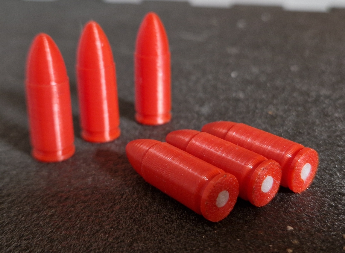 9x19mm 9mm Parabellum Para Luger snap cap with TPU buffer insert