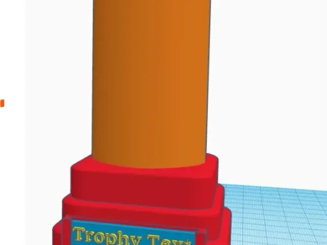 Trophy Pedestal and plaque