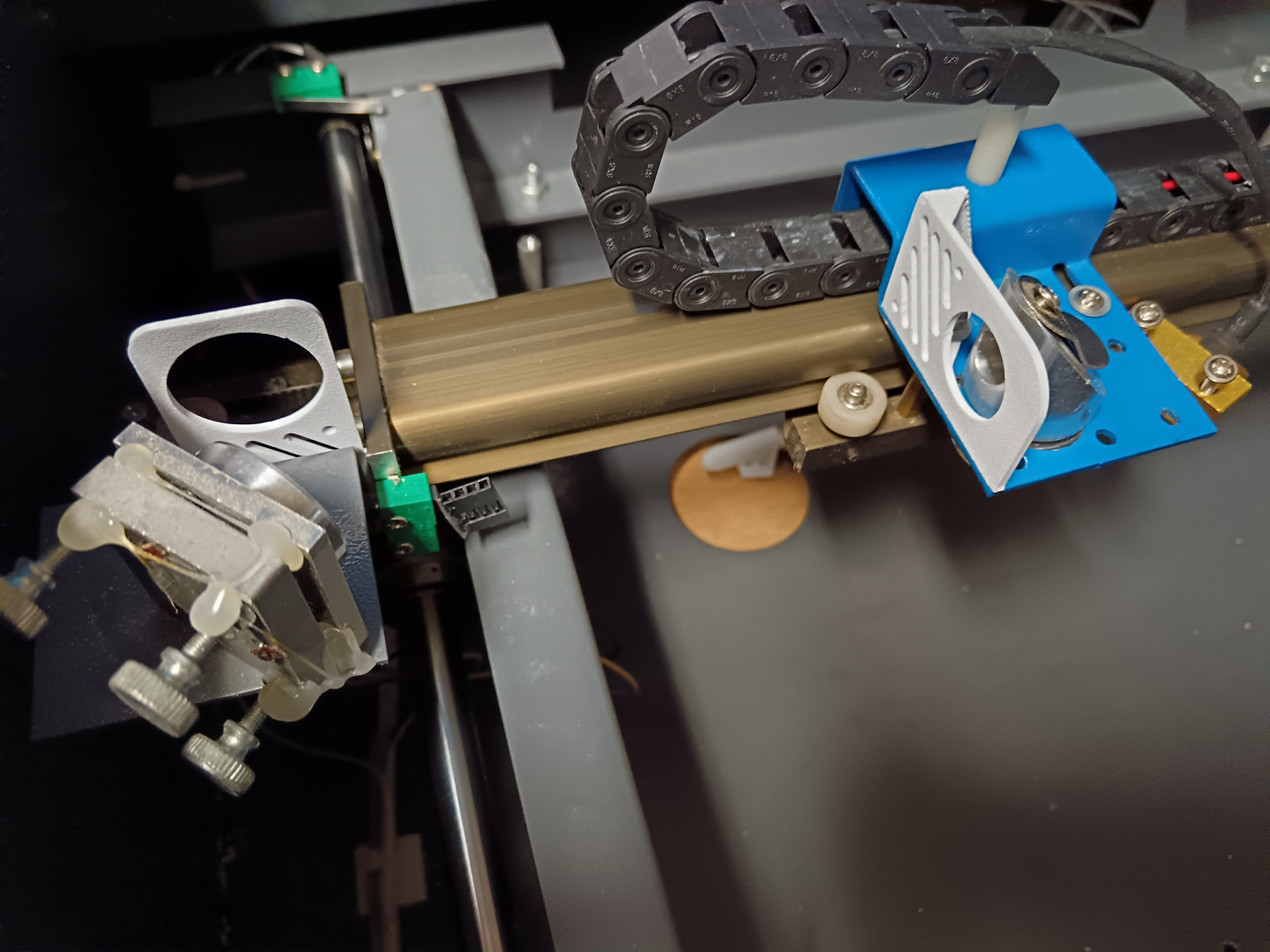 K40 beam alignment target