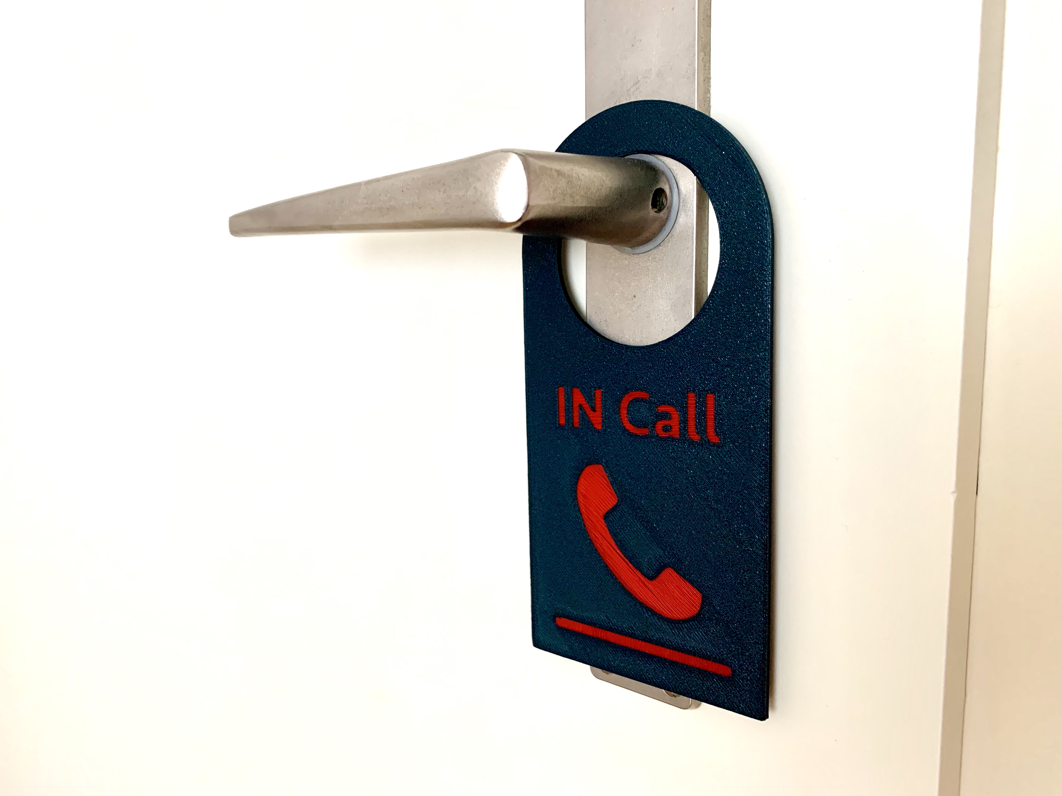 In/Off Call Door Handle Sign