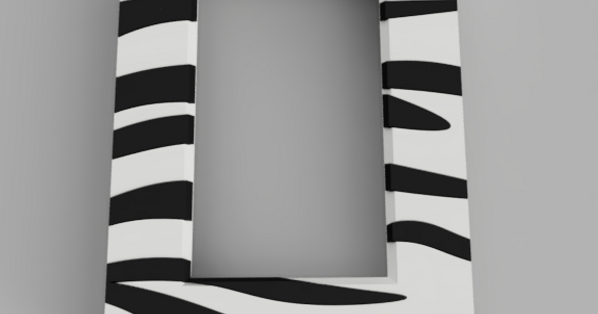 CR6SE LCD Cover Zebra Stripes by 365Prints Download free STL model