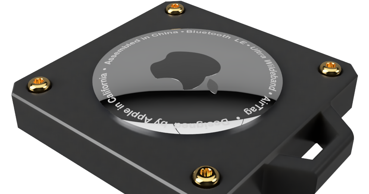 Simple Apple Airtag Keychain by Calebdives Download free STL model