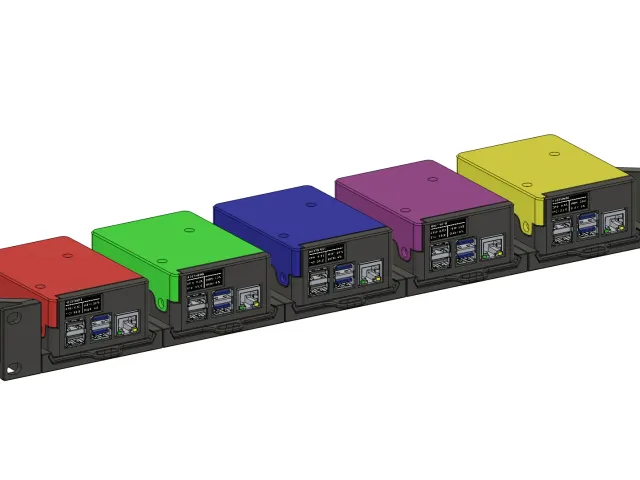 1U Rackmount Cluster - Raspberry Pi 3B+ / 4B