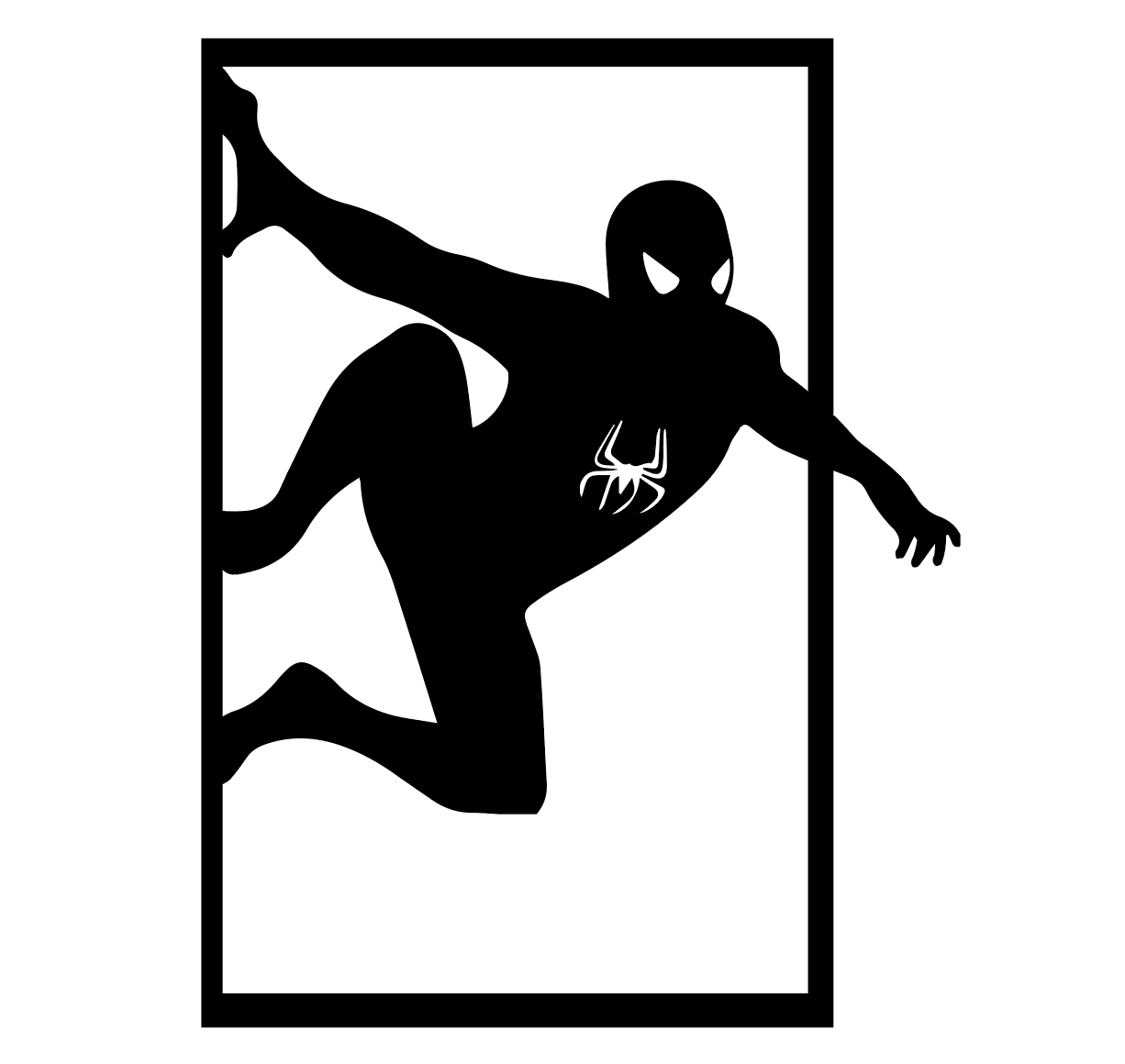 Spiderman sur le cadre by gc 3d download free stl model printables