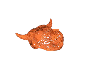 Wireframe Cow Head by TheRealPope | Download free STL model ...
