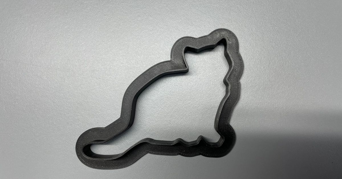 Cat cookie cutter by Miguel M. | Download free STL model | Printables.com