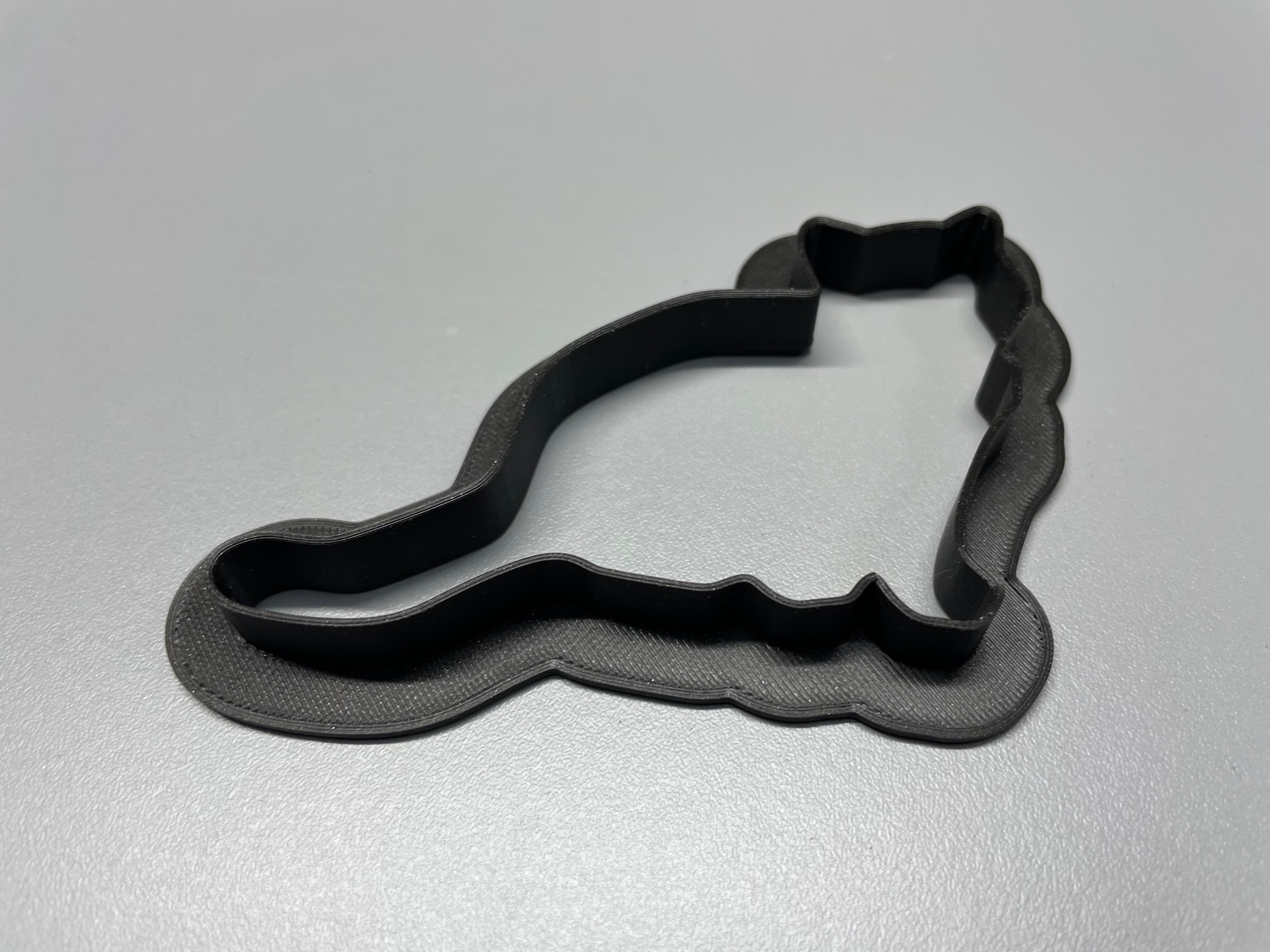 Miniatura 2 do modelo 3D Cat cookie cutter