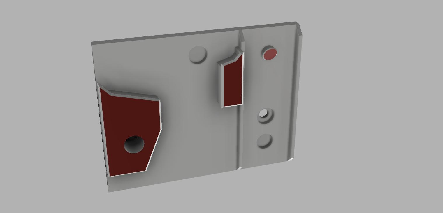 Wall Bracket to hang a 1" wide metal ruler and 6" Calipers