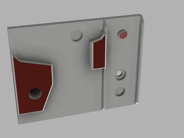Wall Bracket to hang a 1" wide metal ruler and 6" Calipers