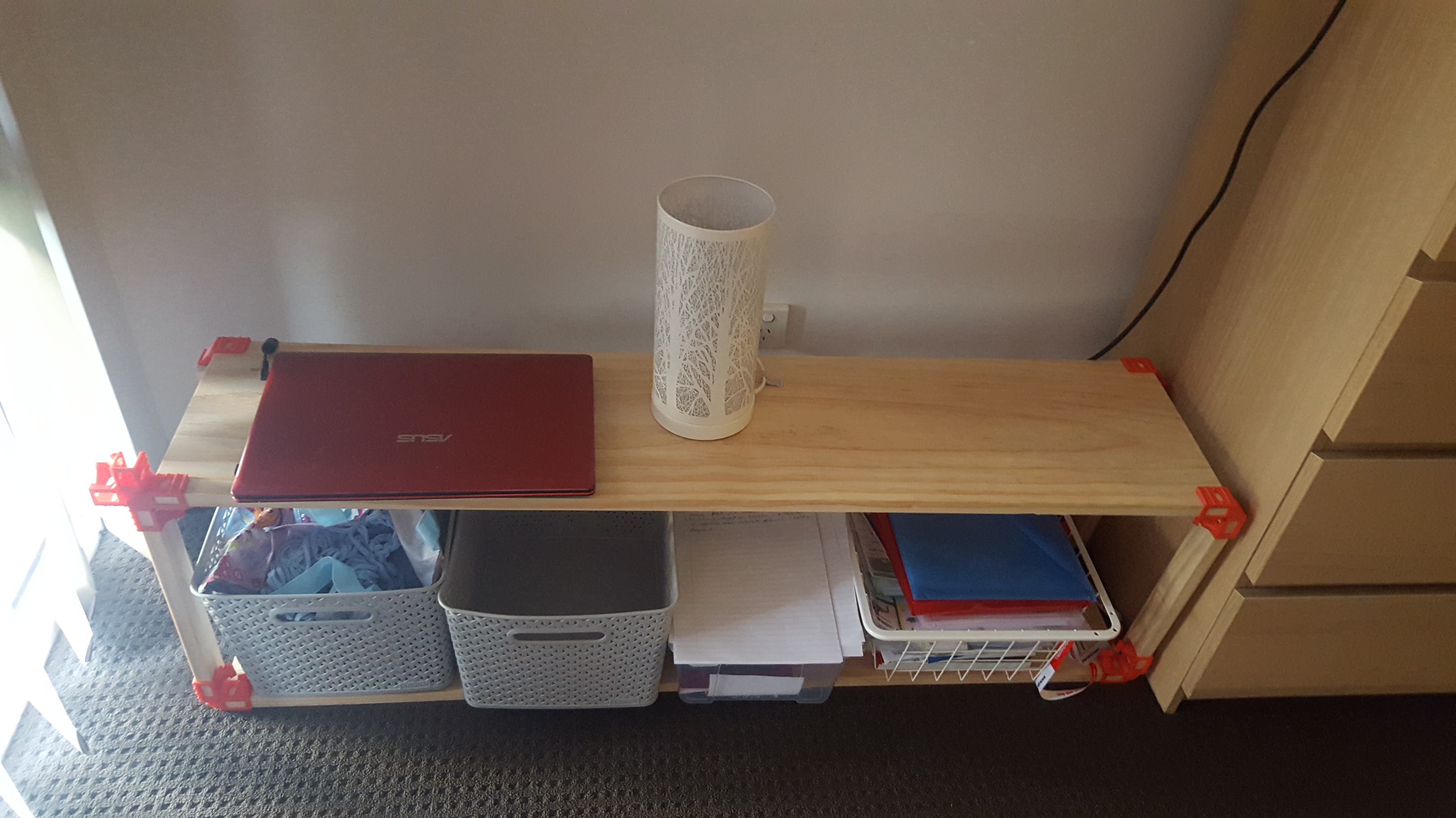 Shelf clip no drill required easy assembly for 8/10/12mm board