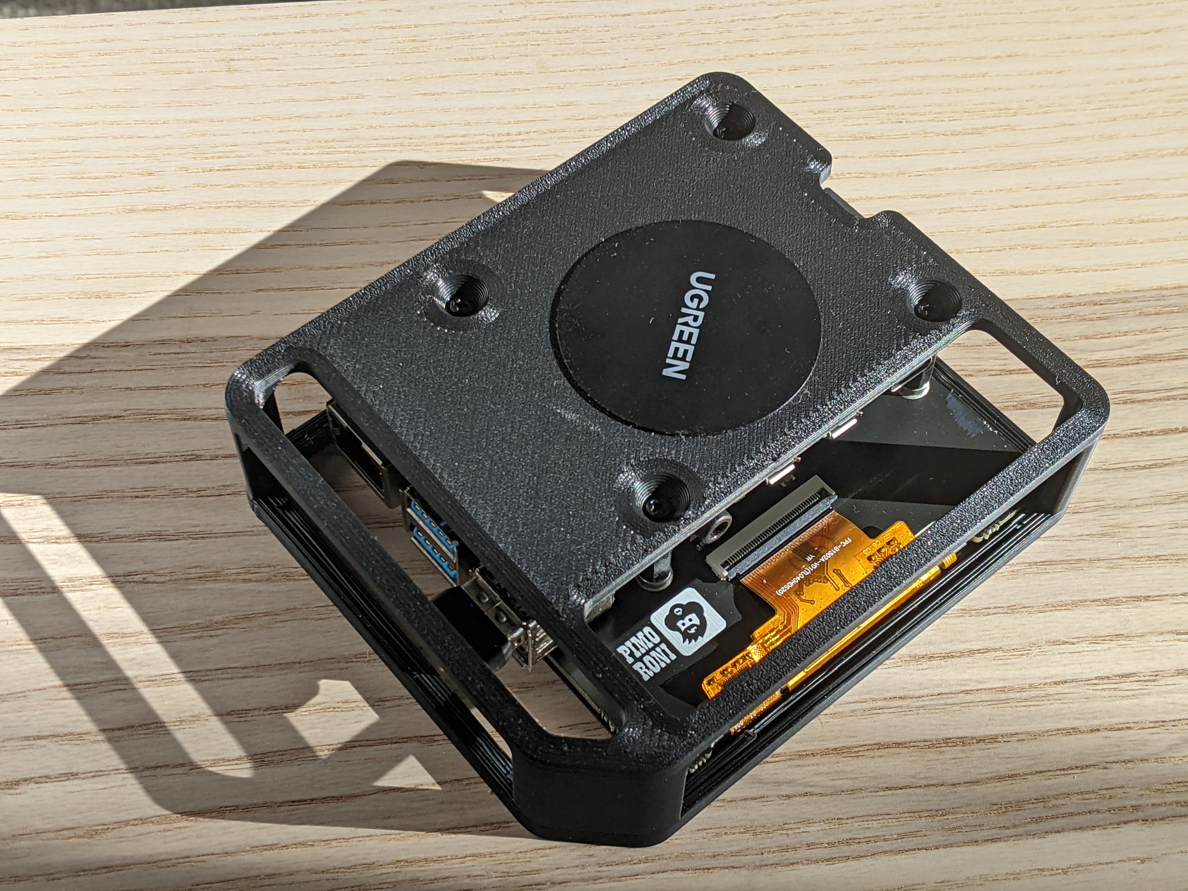Miniatura 3 do modelo 3D Raspberry pi 4 + HyperPixel 4.0 square case