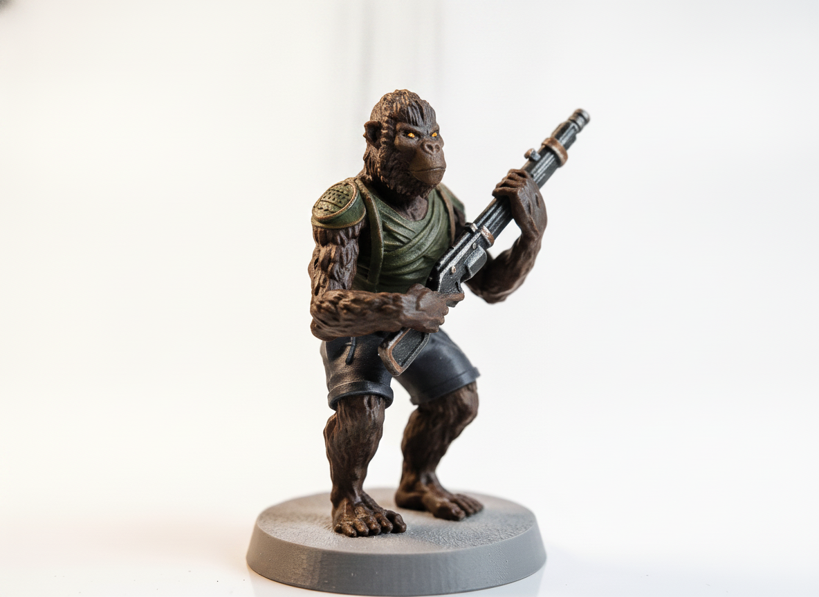 Gorilla With A Rifle