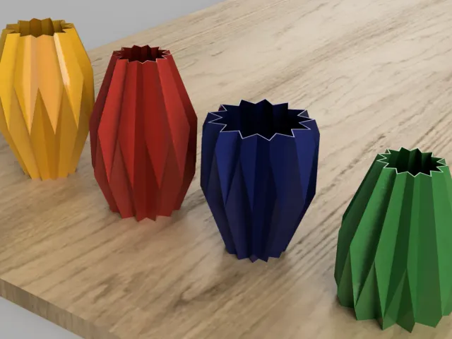 Xmas Poly Vase