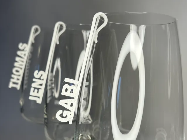 Individual Nametag for glasses and cups (Wedding Decor)