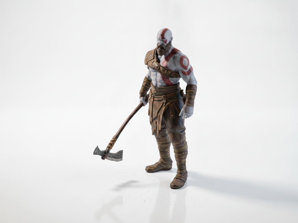 God of War Kratos Figurine Gaming 3D Printable