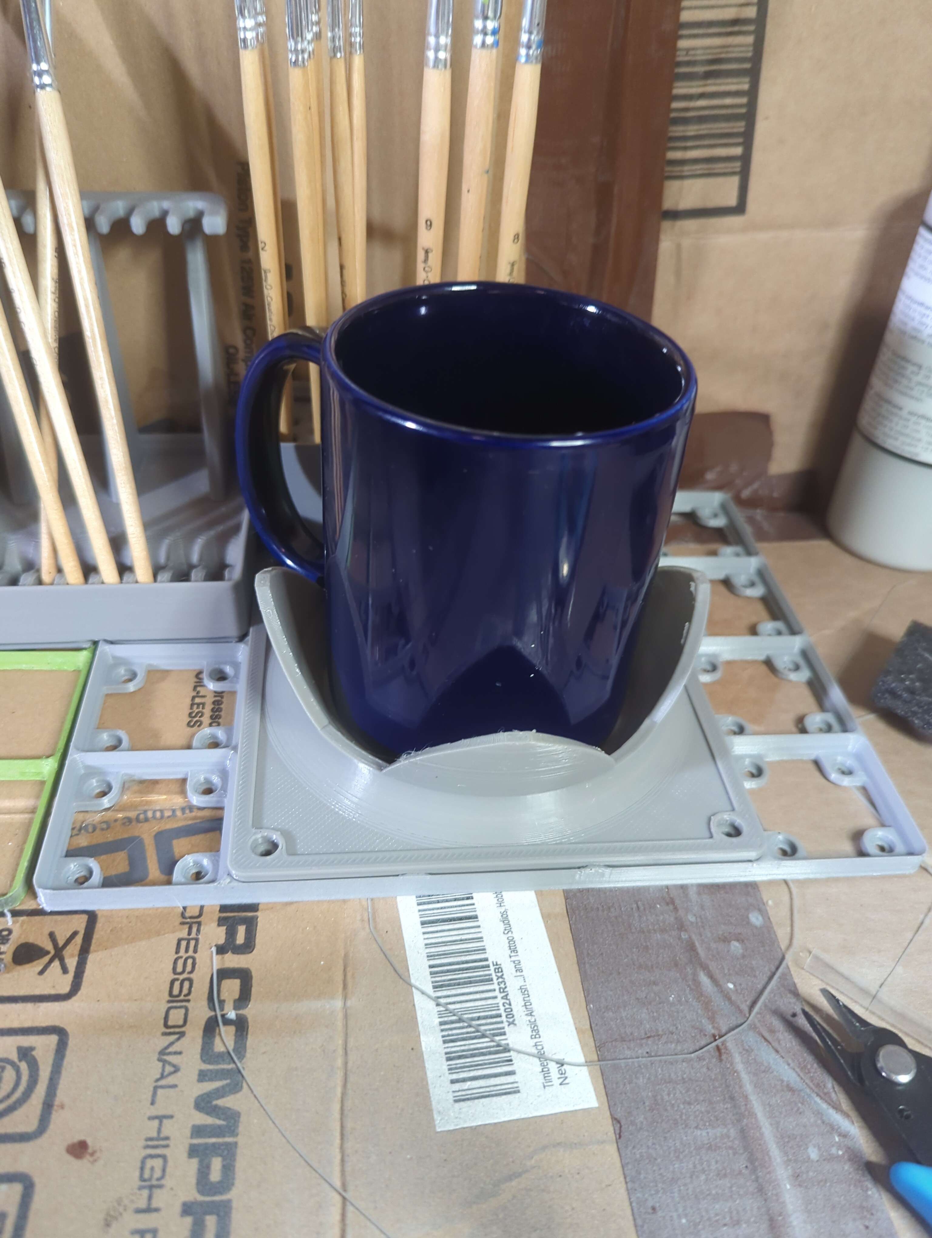 Gridfinity 3x3 Desktop Parametric Cup/Mug Holder & Bowl [Beta] by